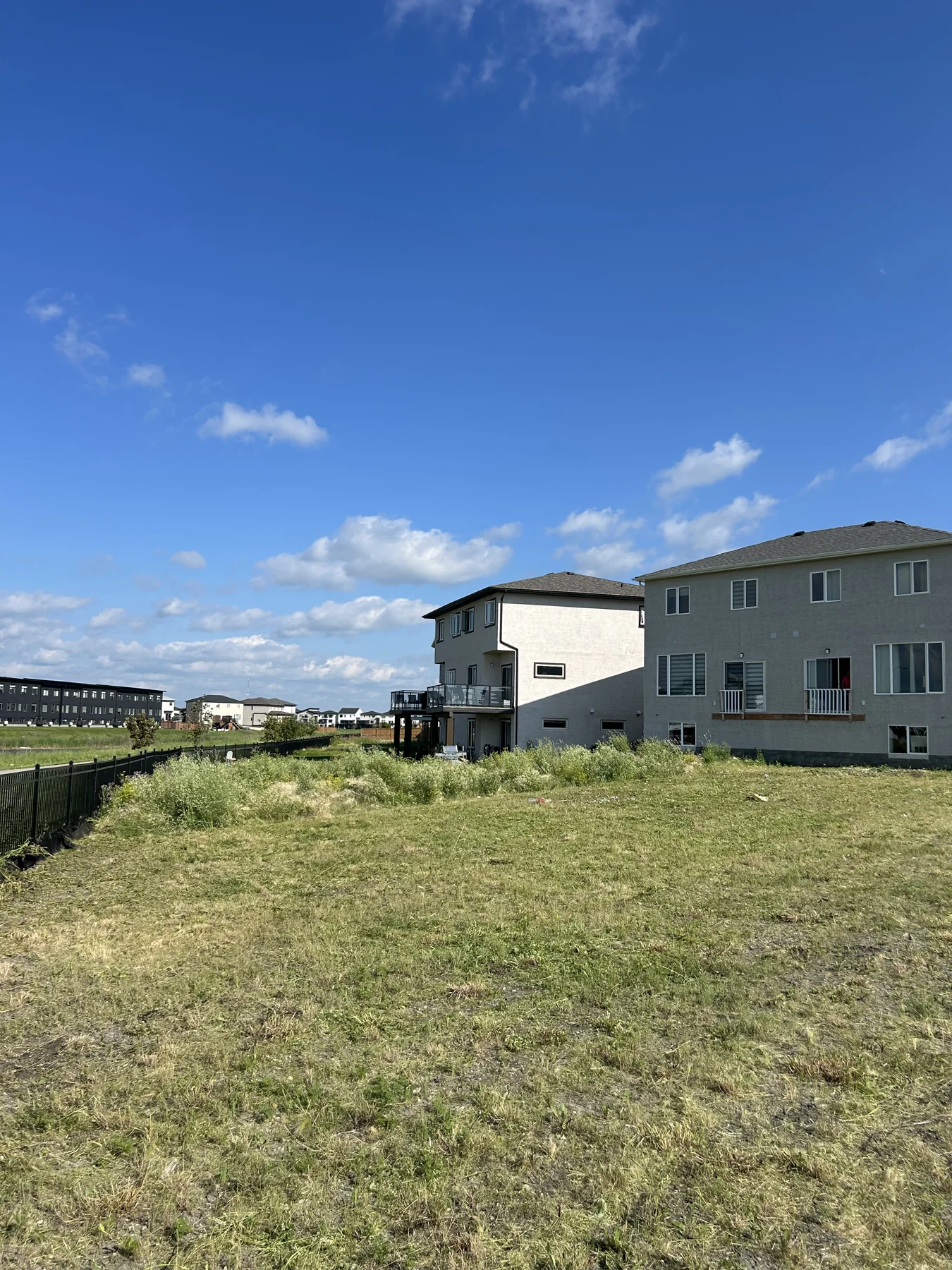 Same Winnipeg property after mowing and clearing
